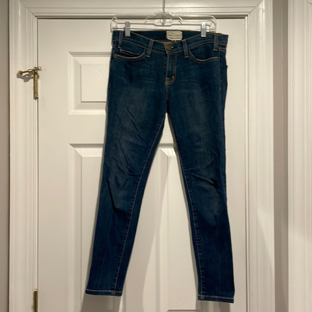 Current/Elliott The Crop Skinny in Compass size 28